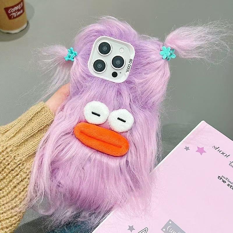 Amazon.com: Pretaco for iPhone 14 Plus Case Weird Furry Phone